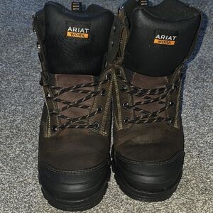 Ariat Men's Black and Brown Work Boots